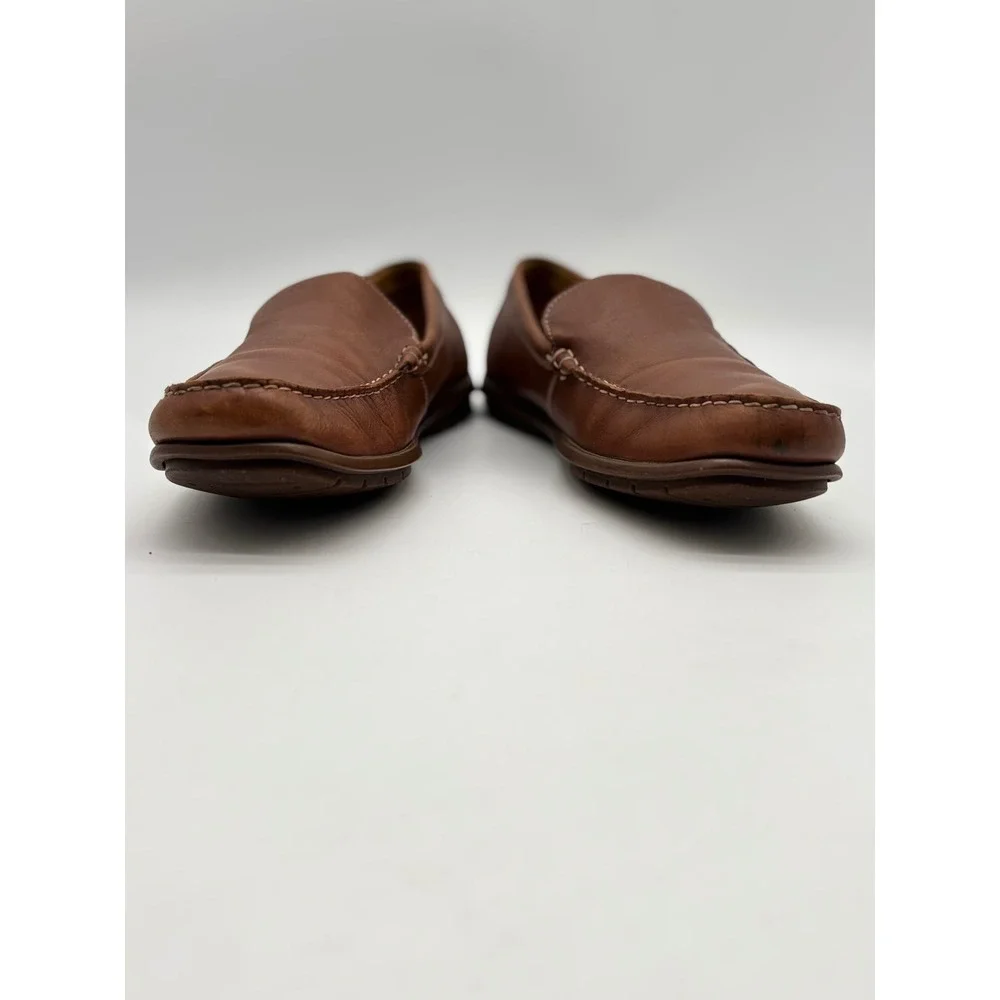 ECCO Mens Classic Moc 2.0 Brown Leather Driving Loafers Shoes Size 45 US 11-11.5